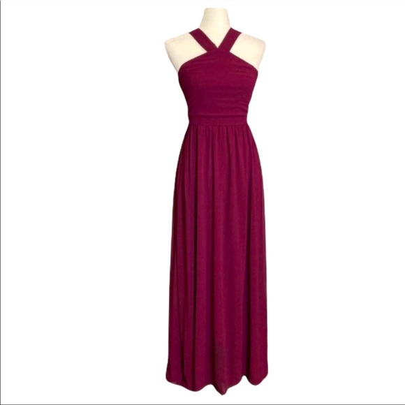 lulus air of romance burgundy maxi dress Burgundy Ruffled Tiered Maxi Dress | Womens | Medium (Available in XS, S, L, XL) | 100% Polyester | Lulus